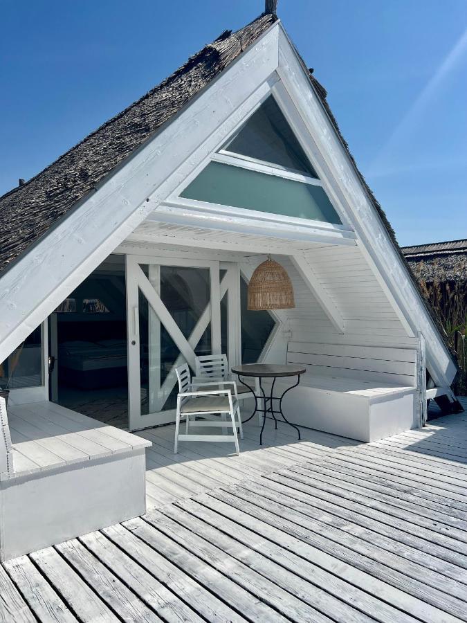 Seehütte Strandhaus direkt im Neusiedler See Rust Exterior foto