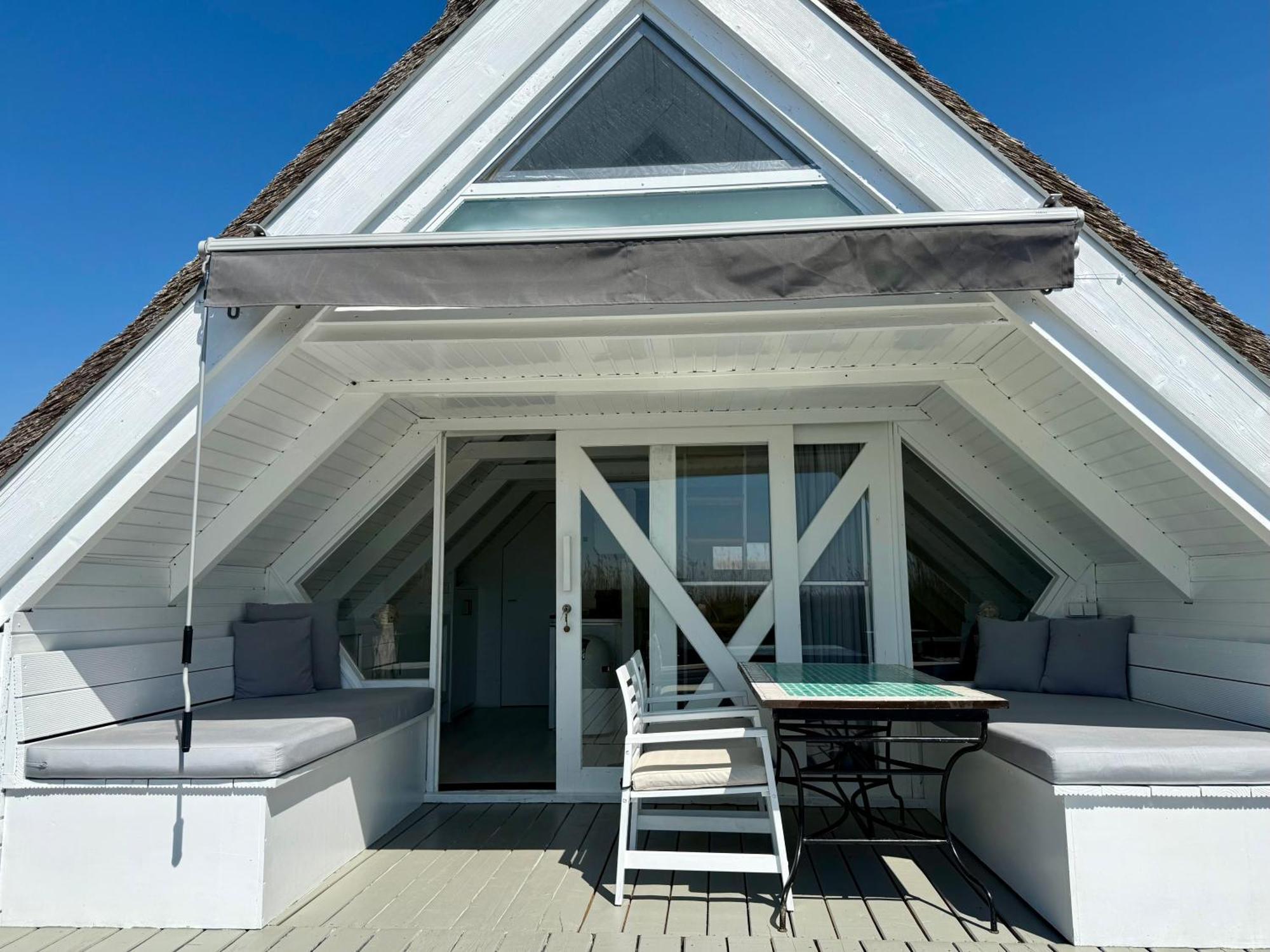 Seehütte Strandhaus direkt im Neusiedler See Rust Exterior foto